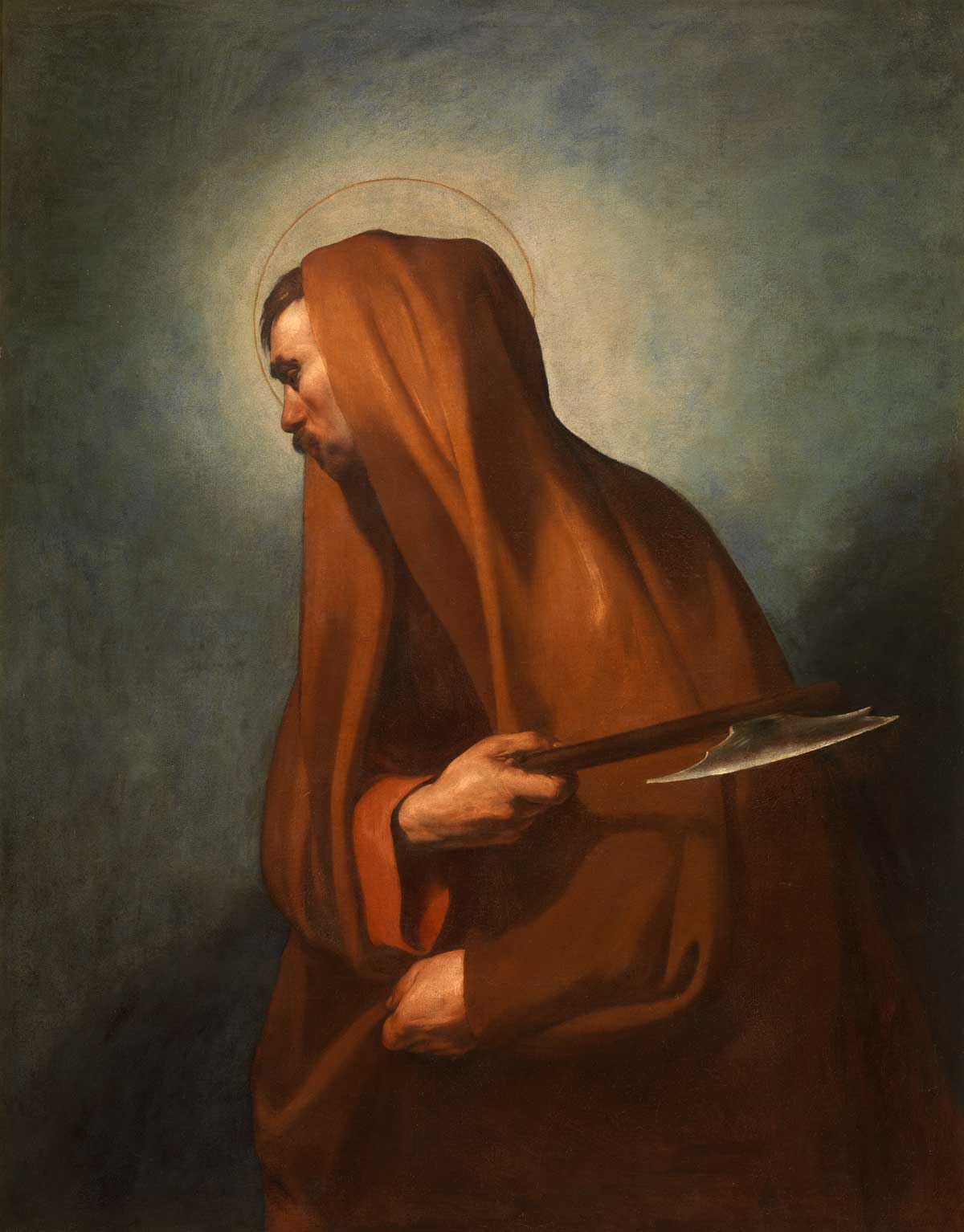 Jusepe de Ribera, San Mattia, olio su tela, cm 126 x 97