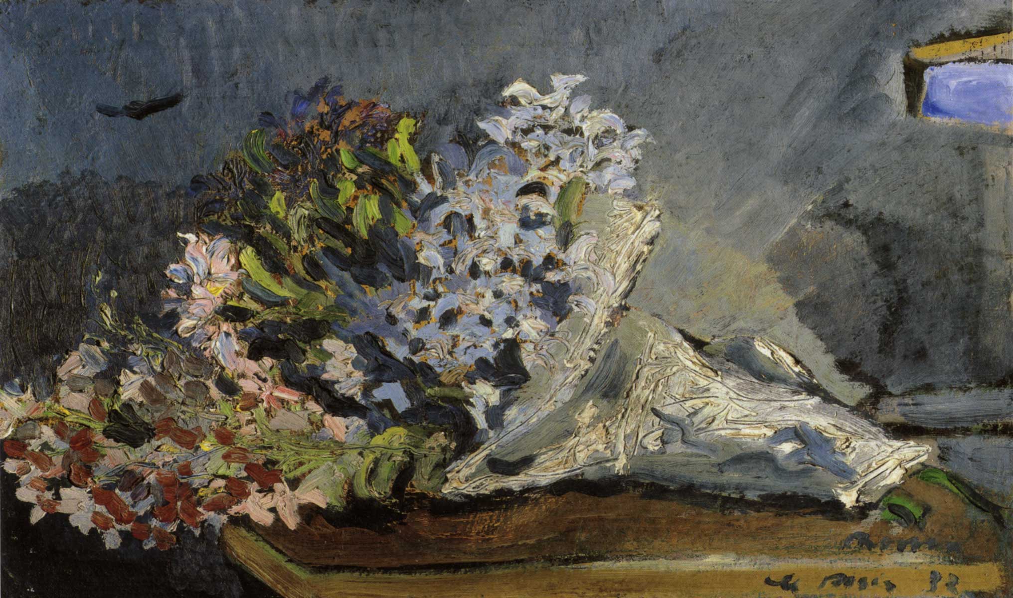 Filippo De Pisis, Mazzo di fiori, olio su tela, cm. 54 x 79, 1932